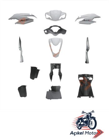 KAPORTA SET [BEYAZ] [YENİ MODEL] HONDA ACTIVA S #65525